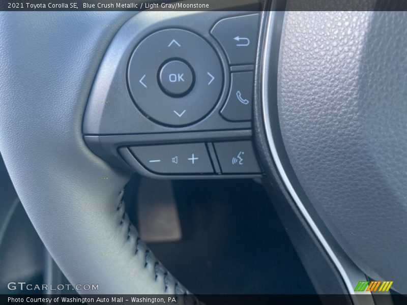 Blue Crush Metallic / Light Gray/Moonstone 2021 Toyota Corolla SE