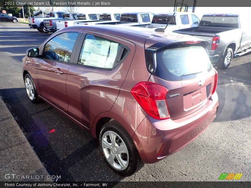 Passion Fruit Metallic / Jet Black 2021 Chevrolet Spark LS