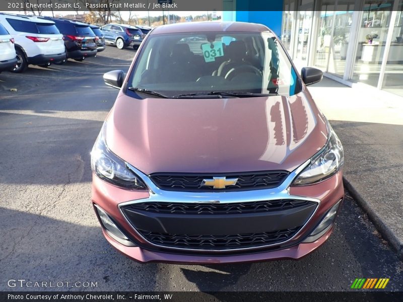 Passion Fruit Metallic / Jet Black 2021 Chevrolet Spark LS