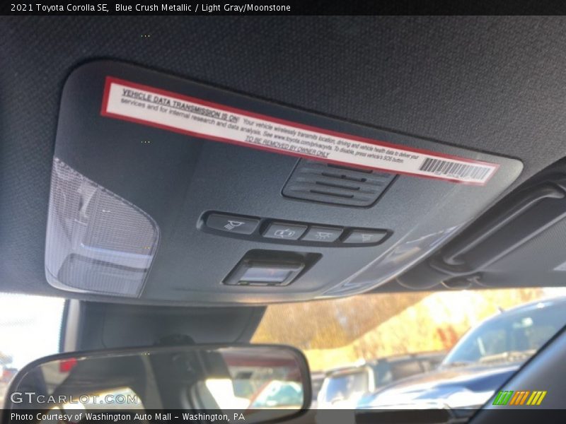 Blue Crush Metallic / Light Gray/Moonstone 2021 Toyota Corolla SE