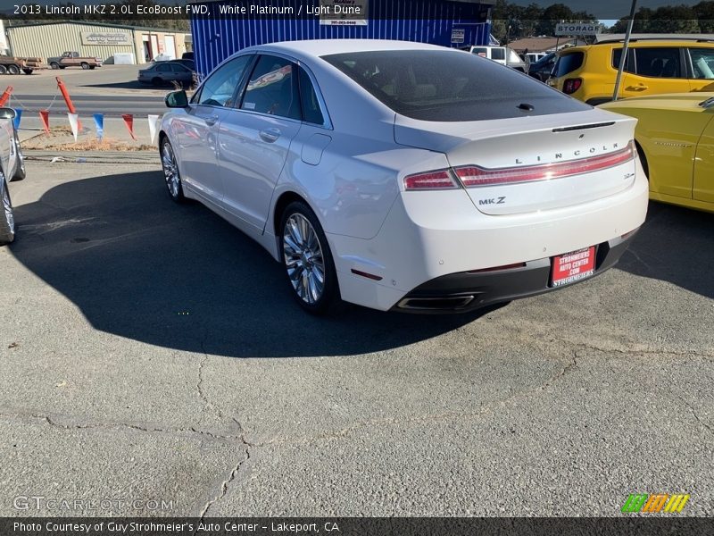 White Platinum / Light Dune 2013 Lincoln MKZ 2.0L EcoBoost FWD