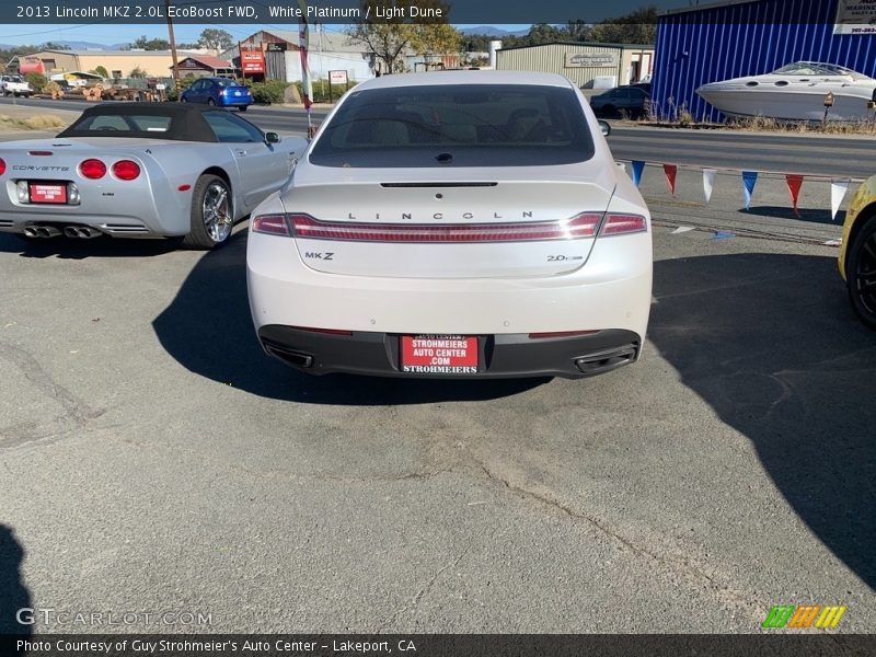 White Platinum / Light Dune 2013 Lincoln MKZ 2.0L EcoBoost FWD