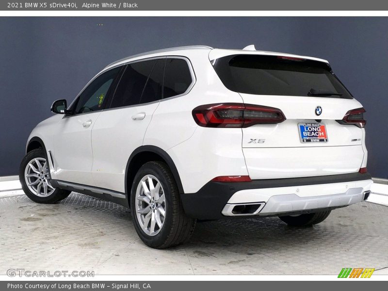 Alpine White / Black 2021 BMW X5 sDrive40i