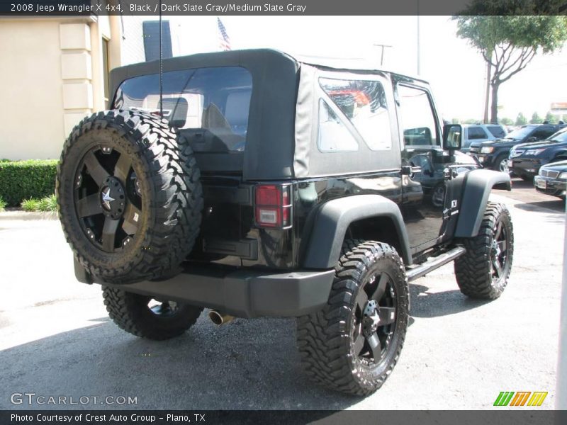 Black / Dark Slate Gray/Medium Slate Gray 2008 Jeep Wrangler X 4x4