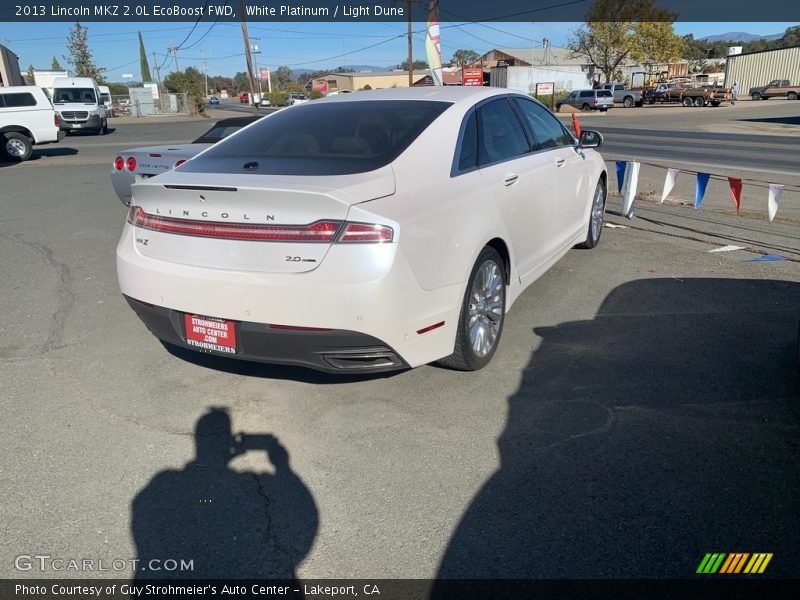 White Platinum / Light Dune 2013 Lincoln MKZ 2.0L EcoBoost FWD