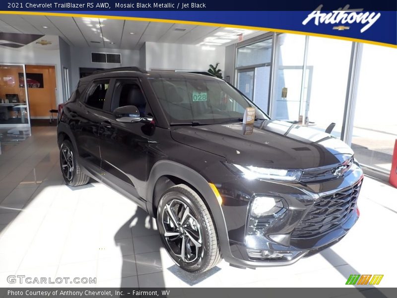 Mosaic Black Metallic / Jet Black 2021 Chevrolet TrailBlazer RS AWD