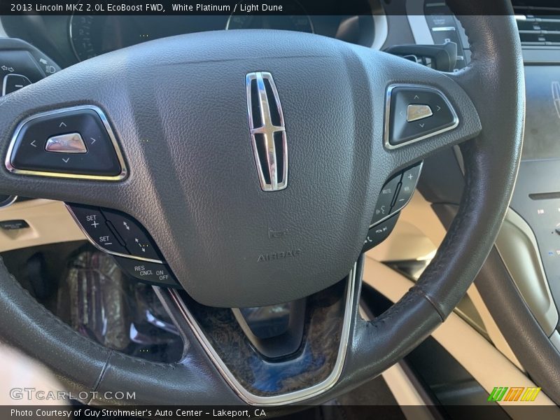 White Platinum / Light Dune 2013 Lincoln MKZ 2.0L EcoBoost FWD