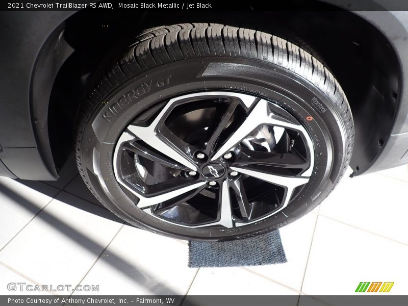 Mosaic Black Metallic / Jet Black 2021 Chevrolet TrailBlazer RS AWD