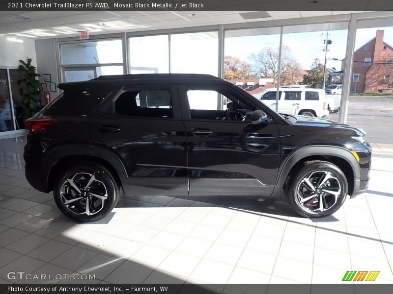 Mosaic Black Metallic / Jet Black 2021 Chevrolet TrailBlazer RS AWD