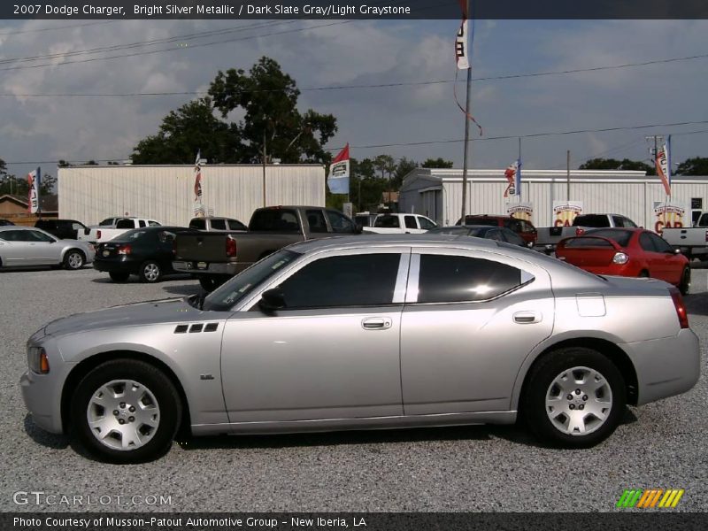 Bright Silver Metallic / Dark Slate Gray/Light Graystone 2007 Dodge Charger