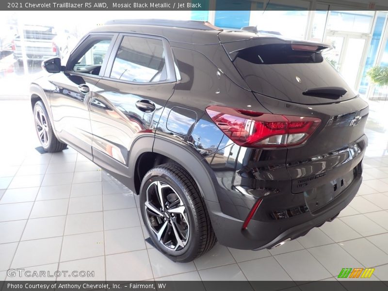 Mosaic Black Metallic / Jet Black 2021 Chevrolet TrailBlazer RS AWD