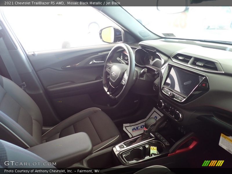 Mosaic Black Metallic / Jet Black 2021 Chevrolet TrailBlazer RS AWD