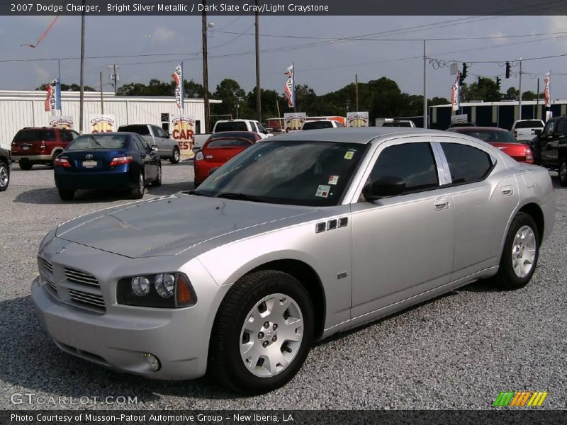 Bright Silver Metallic / Dark Slate Gray/Light Graystone 2007 Dodge Charger