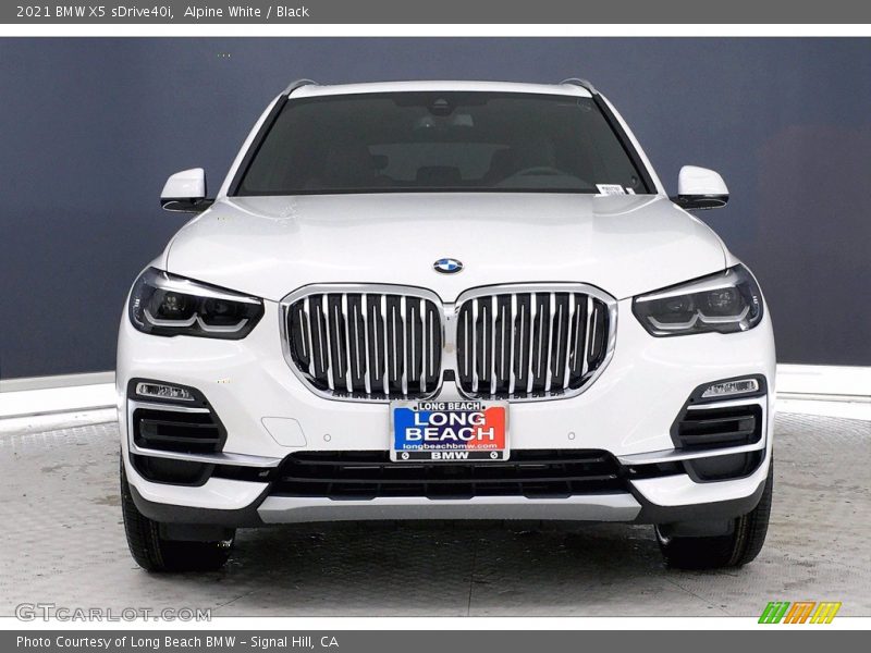 Alpine White / Black 2021 BMW X5 sDrive40i