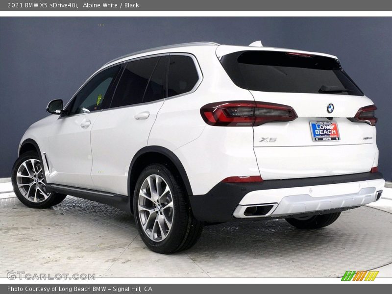 Alpine White / Black 2021 BMW X5 sDrive40i