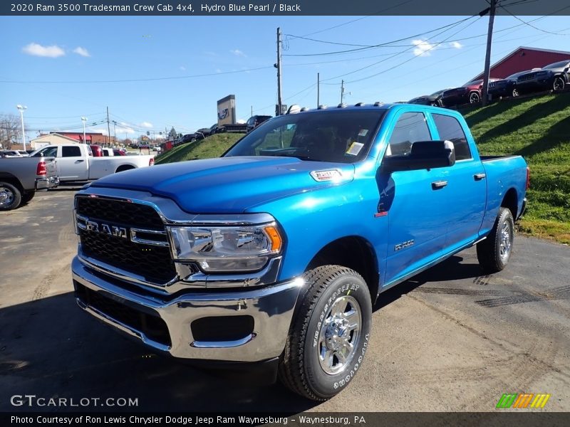 Hydro Blue Pearl / Black 2020 Ram 3500 Tradesman Crew Cab 4x4