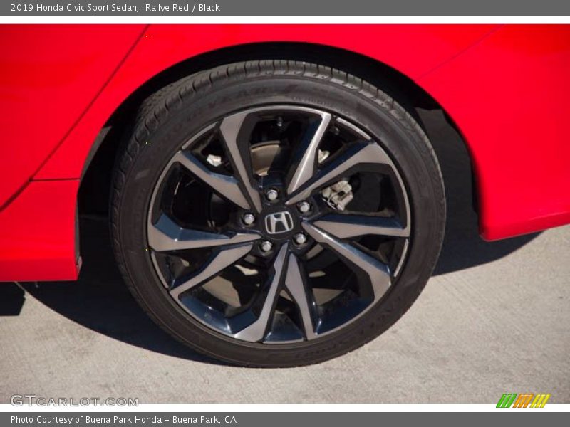 Rallye Red / Black 2019 Honda Civic Sport Sedan