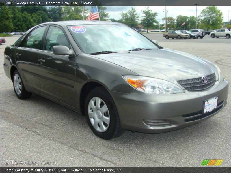 Phantom Gray Pearl / Stone 2003 Toyota Camry LE