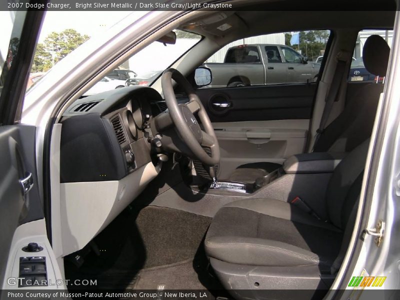 Bright Silver Metallic / Dark Slate Gray/Light Graystone 2007 Dodge Charger