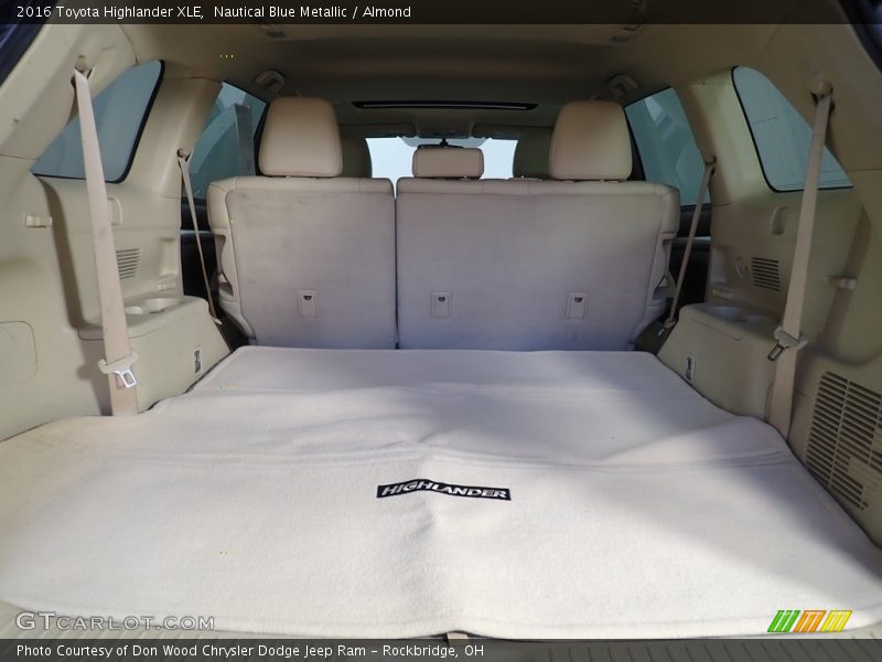 Nautical Blue Metallic / Almond 2016 Toyota Highlander XLE