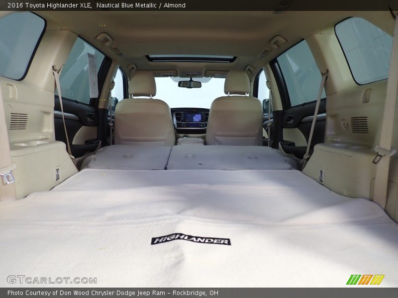 Nautical Blue Metallic / Almond 2016 Toyota Highlander XLE