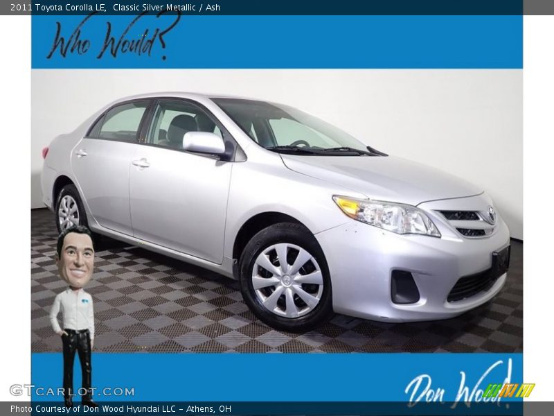 Classic Silver Metallic / Ash 2011 Toyota Corolla LE