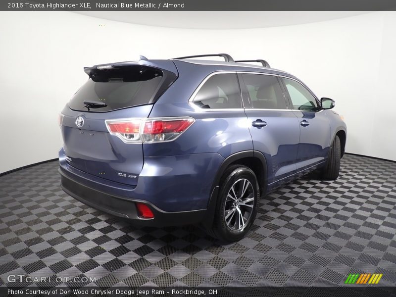 Nautical Blue Metallic / Almond 2016 Toyota Highlander XLE