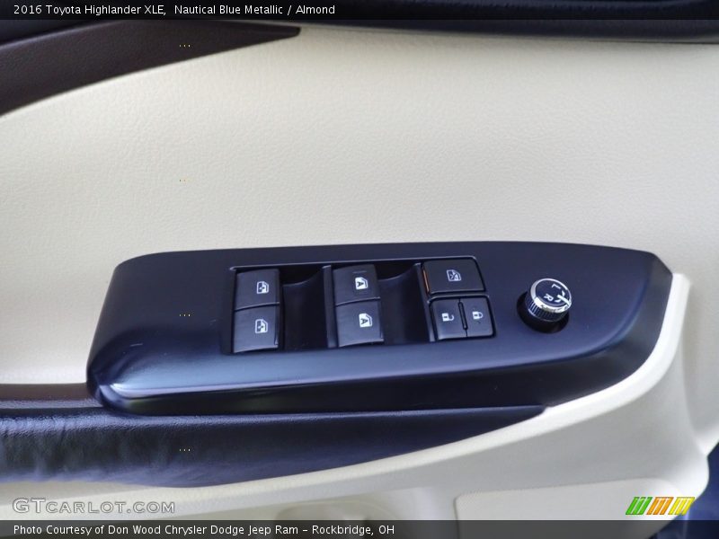 Nautical Blue Metallic / Almond 2016 Toyota Highlander XLE