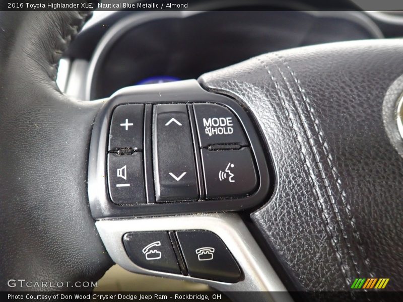 Nautical Blue Metallic / Almond 2016 Toyota Highlander XLE