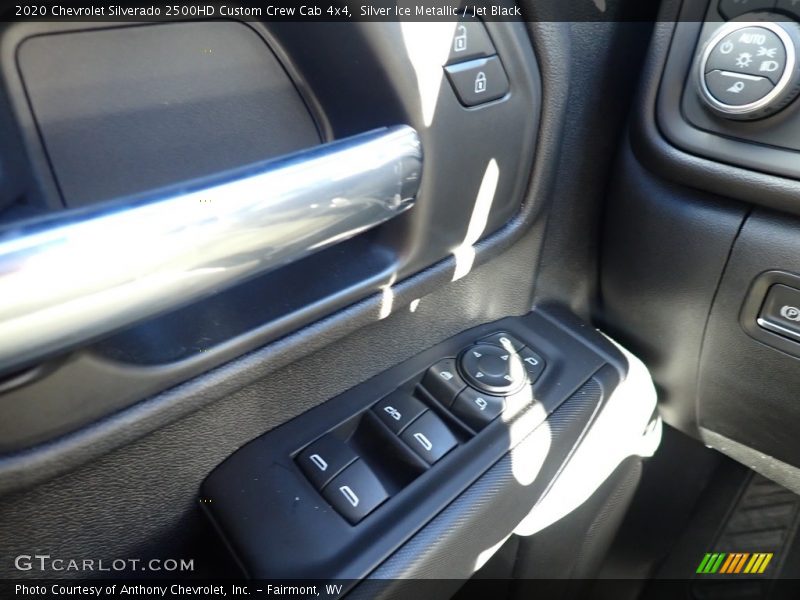 Silver Ice Metallic / Jet Black 2020 Chevrolet Silverado 2500HD Custom Crew Cab 4x4