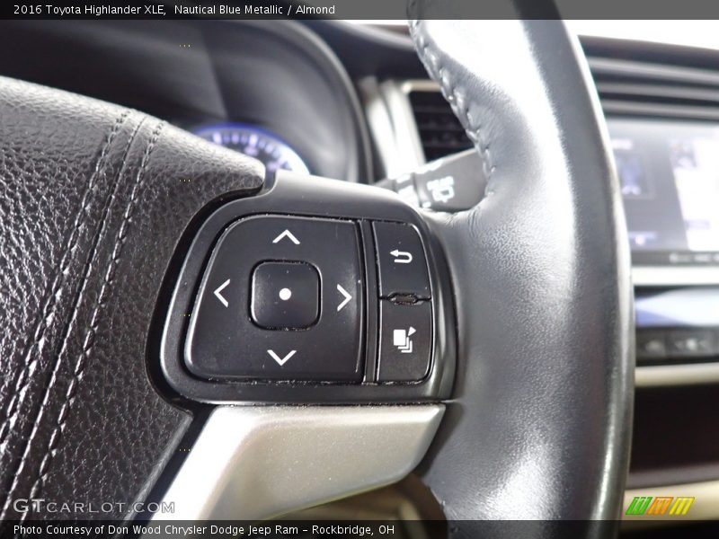 Nautical Blue Metallic / Almond 2016 Toyota Highlander XLE