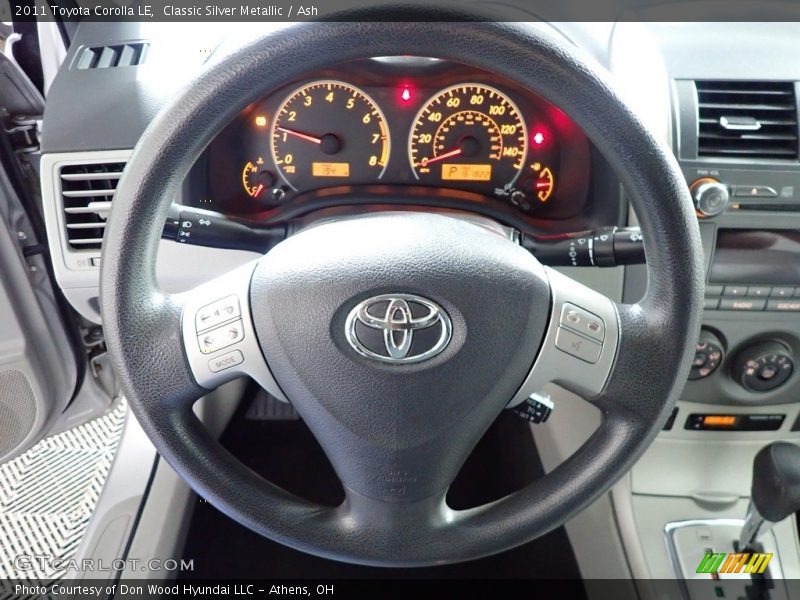 Classic Silver Metallic / Ash 2011 Toyota Corolla LE