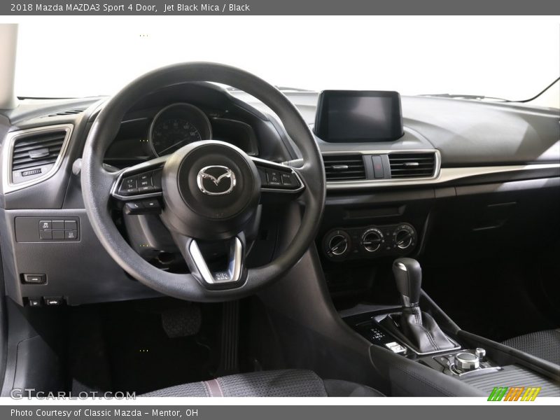 Jet Black Mica / Black 2018 Mazda MAZDA3 Sport 4 Door