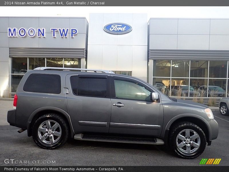 Gun Metallic / Charcoal 2014 Nissan Armada Platinum 4x4