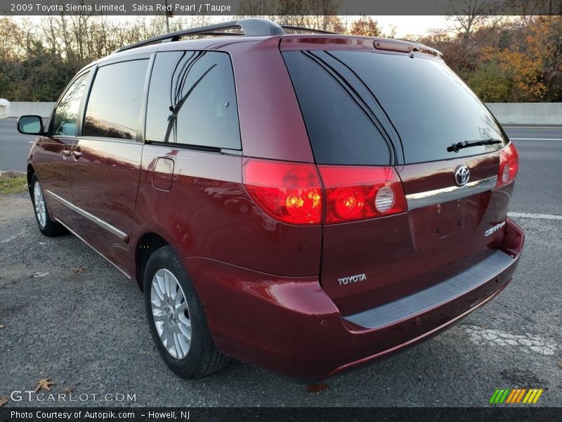 Salsa Red Pearl / Taupe 2009 Toyota Sienna Limited