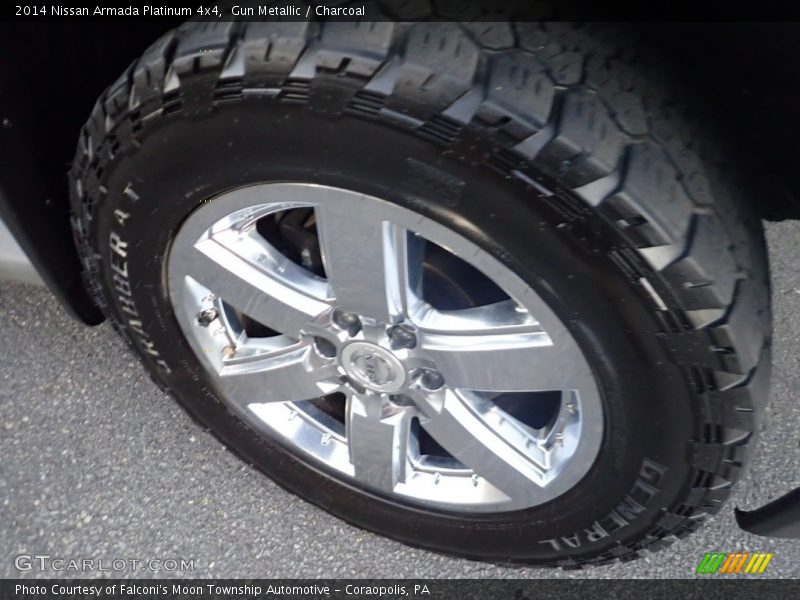 Gun Metallic / Charcoal 2014 Nissan Armada Platinum 4x4