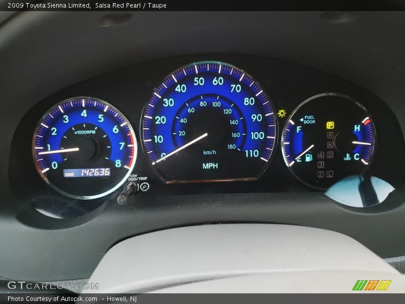 Salsa Red Pearl / Taupe 2009 Toyota Sienna Limited
