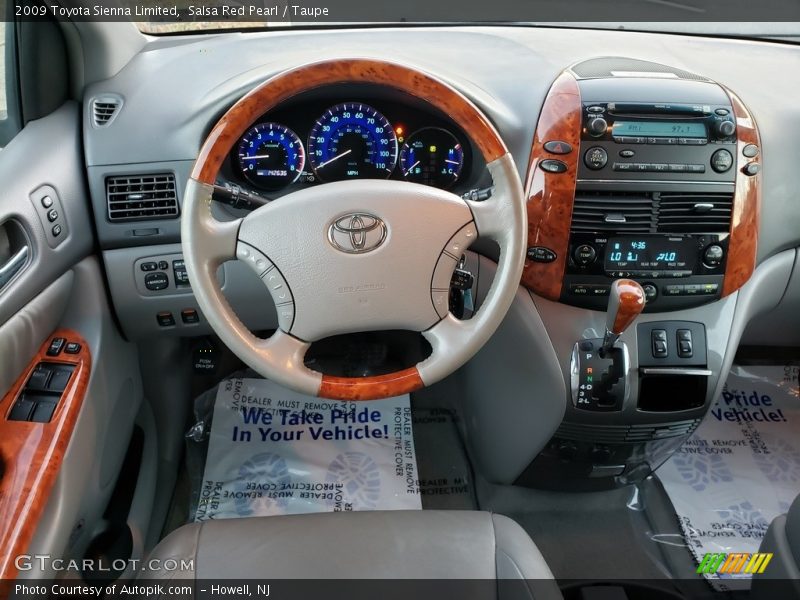 Salsa Red Pearl / Taupe 2009 Toyota Sienna Limited
