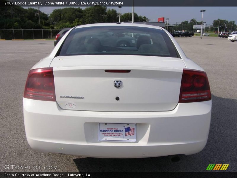 Stone White / Dark Slate Gray/Light Graystone 2007 Dodge Charger