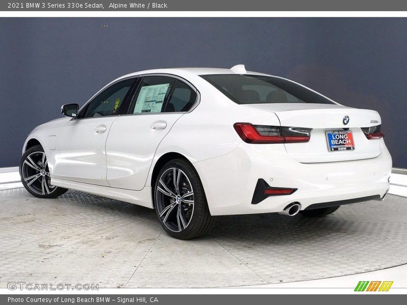 Alpine White / Black 2021 BMW 3 Series 330e Sedan