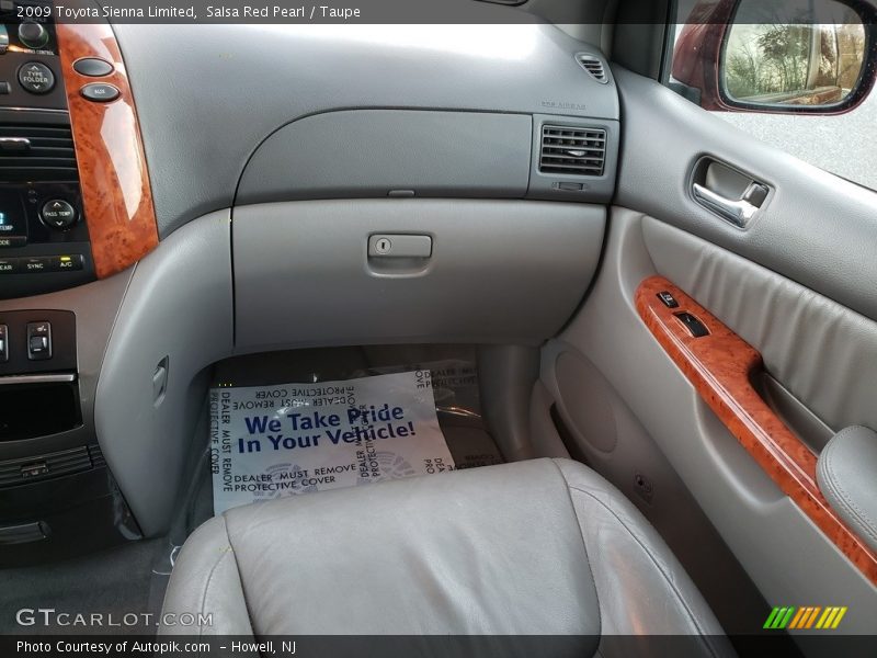 Salsa Red Pearl / Taupe 2009 Toyota Sienna Limited