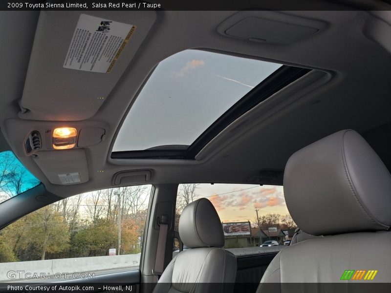 Salsa Red Pearl / Taupe 2009 Toyota Sienna Limited