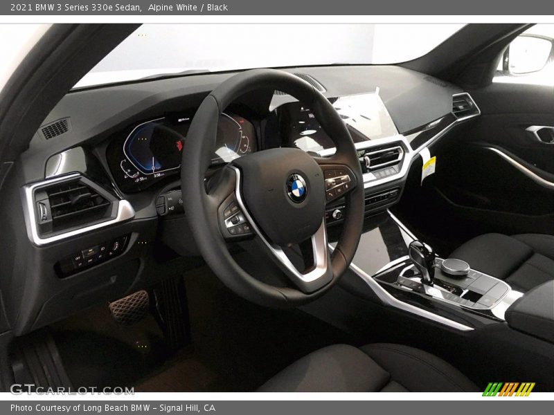 Alpine White / Black 2021 BMW 3 Series 330e Sedan