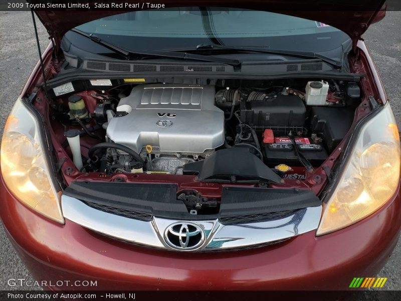 Salsa Red Pearl / Taupe 2009 Toyota Sienna Limited