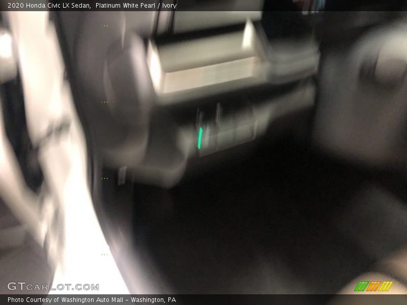 Platinum White Pearl / Ivory 2020 Honda Civic LX Sedan