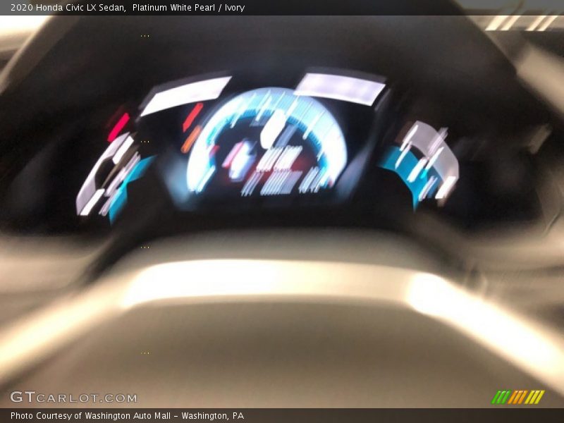 Platinum White Pearl / Ivory 2020 Honda Civic LX Sedan