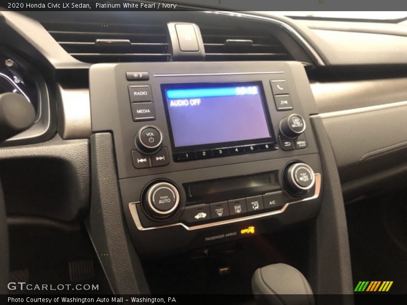 Platinum White Pearl / Ivory 2020 Honda Civic LX Sedan