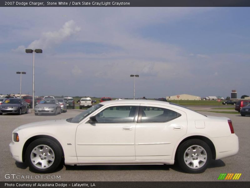 Stone White / Dark Slate Gray/Light Graystone 2007 Dodge Charger