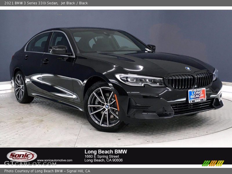 Jet Black / Black 2021 BMW 3 Series 330i Sedan
