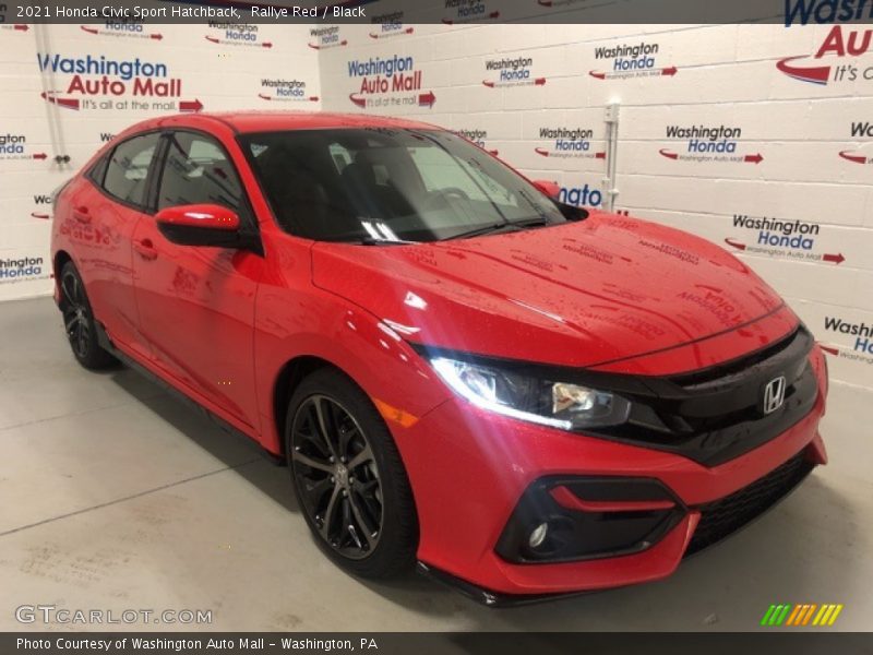 Rallye Red / Black 2021 Honda Civic Sport Hatchback